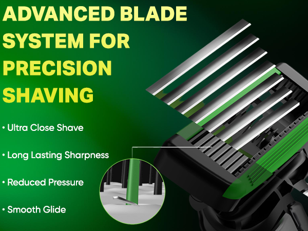 Mr. Stag Titan7 Sweden Stainless Steel Blade Shaving Razor for Men (Pack 1) detail